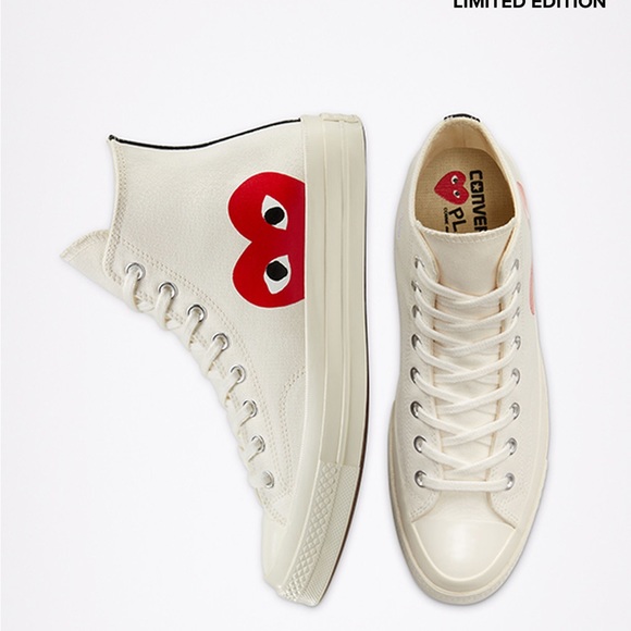 Brand New Converse x Comme des Garçons PLAY Chuck 70 - Picture 8 of 10